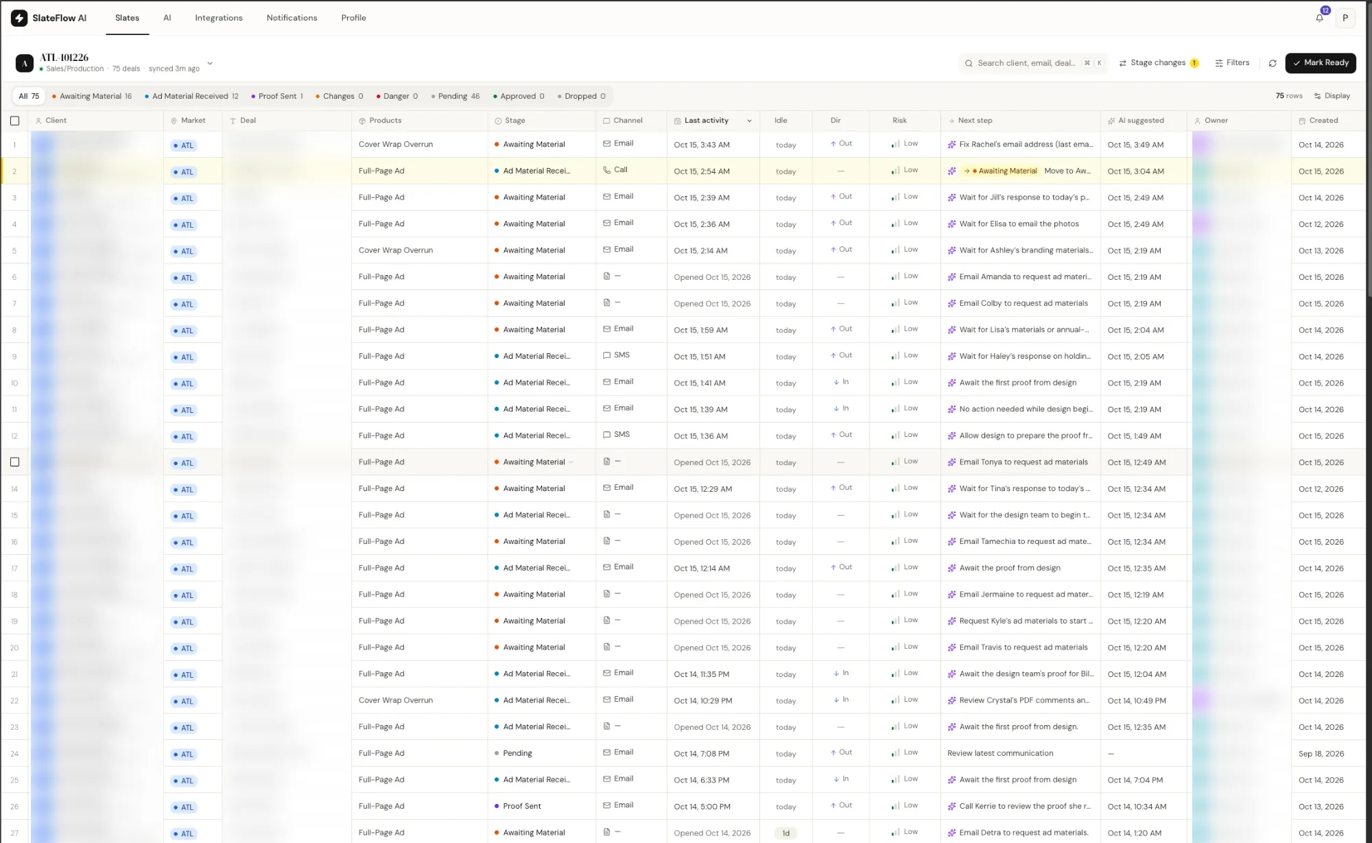 SlateFlow: every deal on one screen